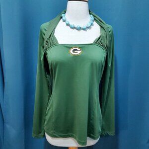 RARE Couture Green Bay Packers Long Sleeve Top - L